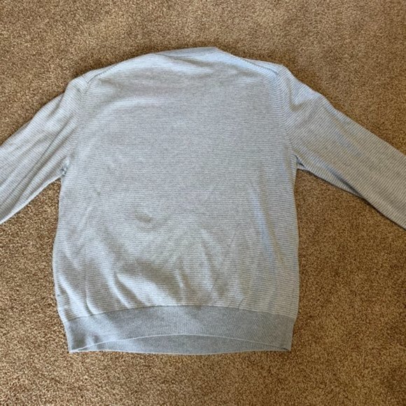 Gap cotton V Neck striped sweater L - Picture 6 of 6